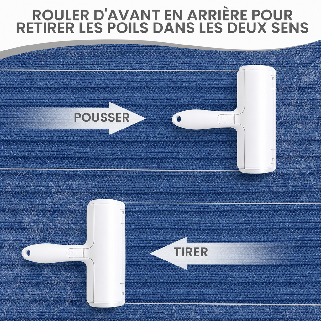 Brosse Anti-Poils NovaWisp™ | Élimination Rapide des Poils d’Animaux 🐶🐱